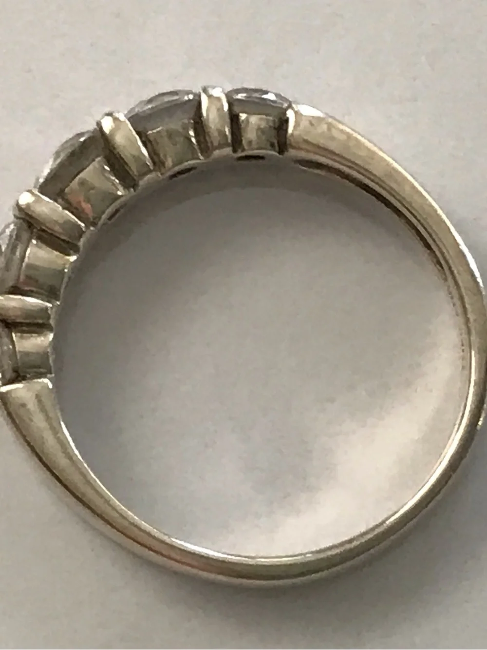 Sterling Silver Diamonique Ring Size 7